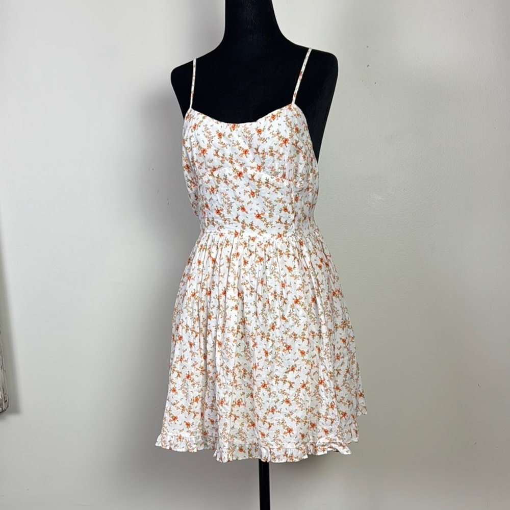 Sky to Moon floral babydoll mini dress size large